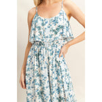 Floral Print Spaghetti Strap Jumpsuit | Blue