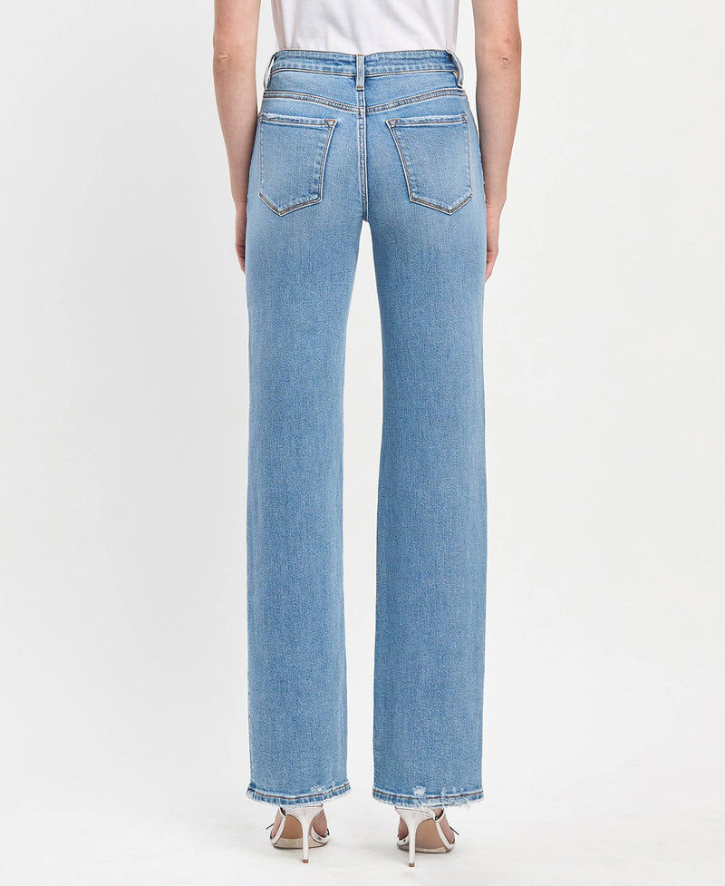 The Tara High Rise Slim Wide Leg Jeans