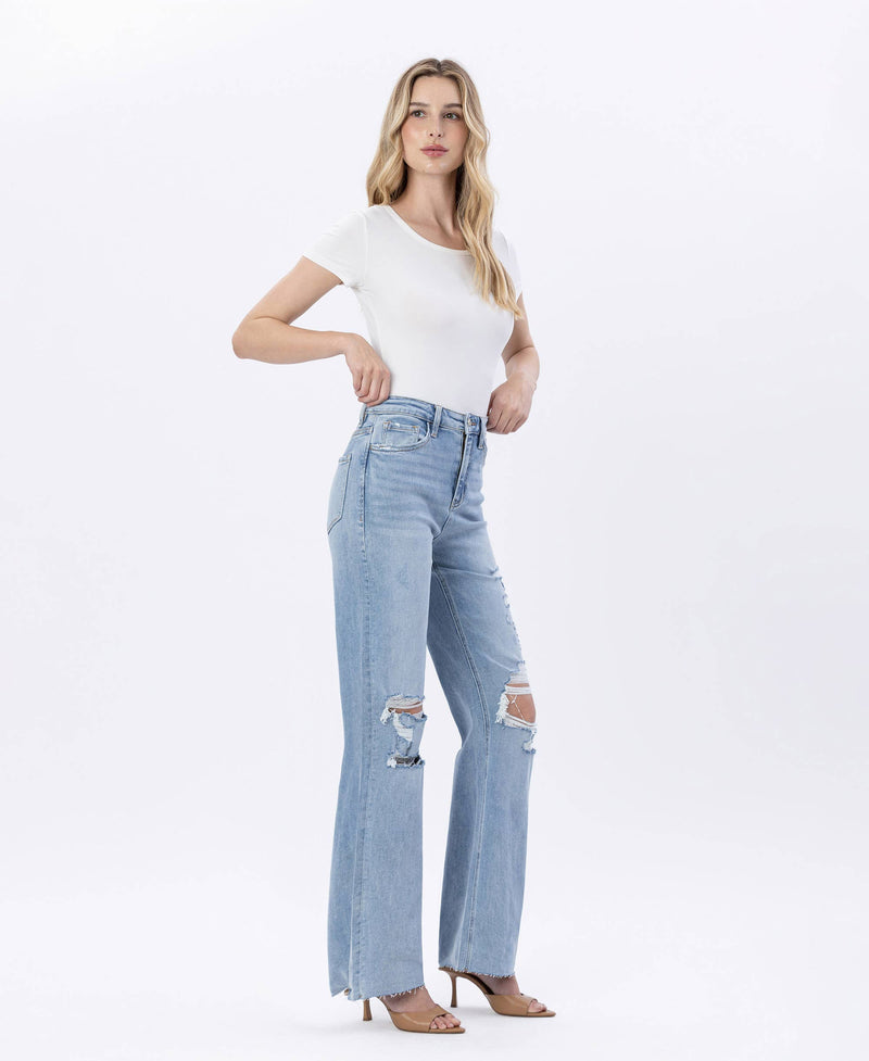 The Bay Super High Rise Flare Jeans