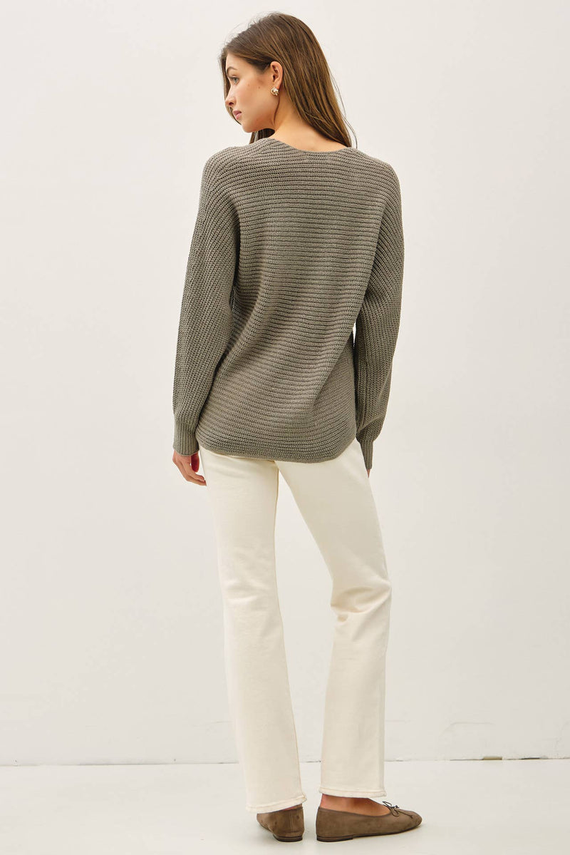 The Move Slow Sweater | Dusty Sage