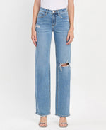 The Tara High Rise Slim Wide Leg Jeans