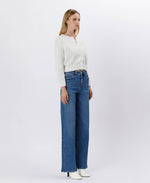 The Lauren Super High Rise Tummy Control Wide Leg Jean