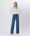 The Lauren Super High Rise Tummy Control Wide Leg Jean