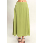 Sleeveless Top And Maxi Skirt Set | Matcha