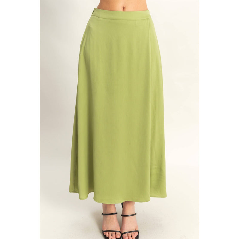Sleeveless Top And Maxi Skirt Set | Matcha