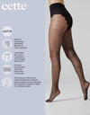 Sheer tights 20 Den Transparent Pantyhose | Black