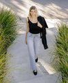 The Abby High Rise Slim Wide Leg Jeans