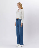 The Lauren Super High Rise Tummy Control Wide Leg Jean