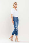 The Skeeter High Rise Distressed Boyfriend Jean