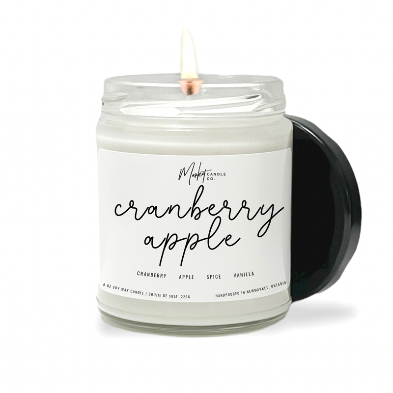 Cranberry Apple Soy Candle - MNR Beauty Boutique
