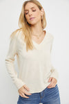 V-Neck Sweater | Cream