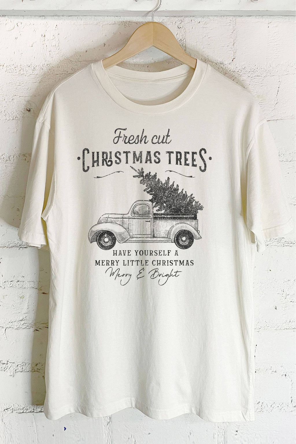 FRESH CUT CHRISTMAS TREES-GRAPHIC OVERSIZED TSHIRTS - MNR Beauty Boutique