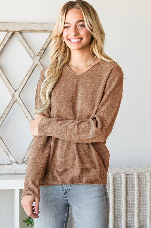 Classic Long Sleeve Sweater | Espresso