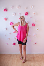 Classic Relaxed Fit Tank | Fuchsia - MNR Beauty Boutique