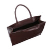 Caitlin Large Tote In Dark Chocolate