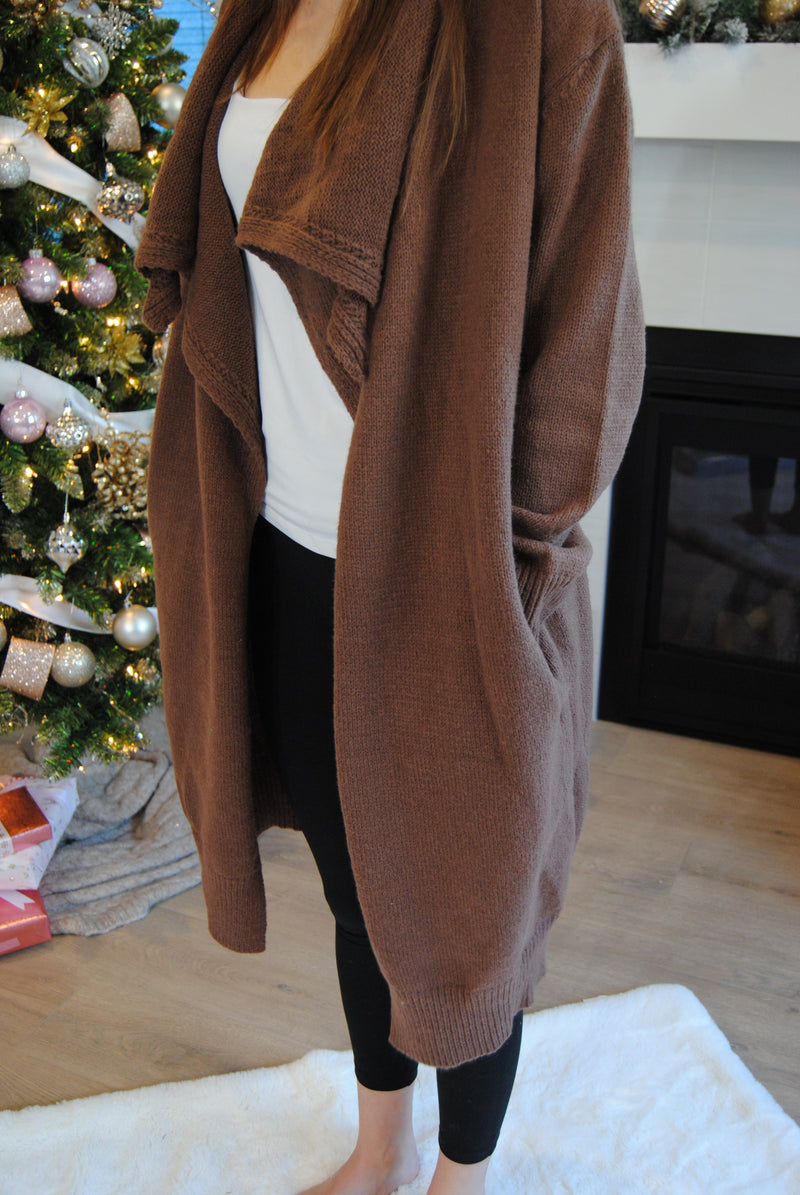 Curvy Relax Mode Cardigan | Americano