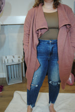 Relax Mode Cardigan | Rosewood