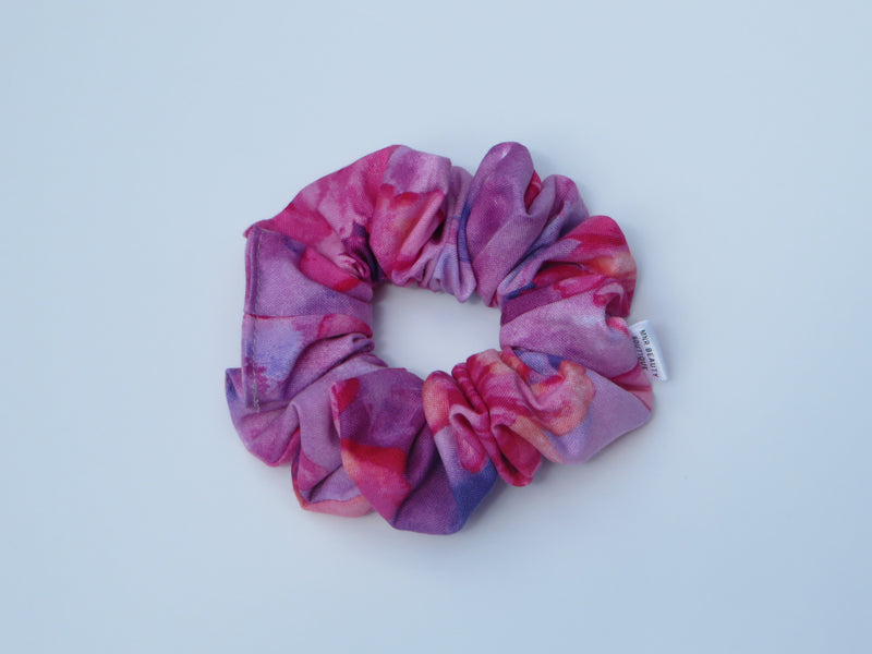 Pink & Purple Daisy Tie Dye Scrunchie