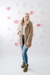 Teddy Fur Blazer | Camel