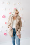 Teddy Fur Blazer | Camel