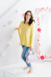 V-Knit Sweater | Yellow