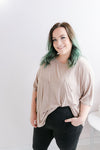 Oversized Front Pocket Shirt | Ash Mocha