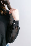 Long Sleeve Blouse | Black - MNR Beauty Boutique