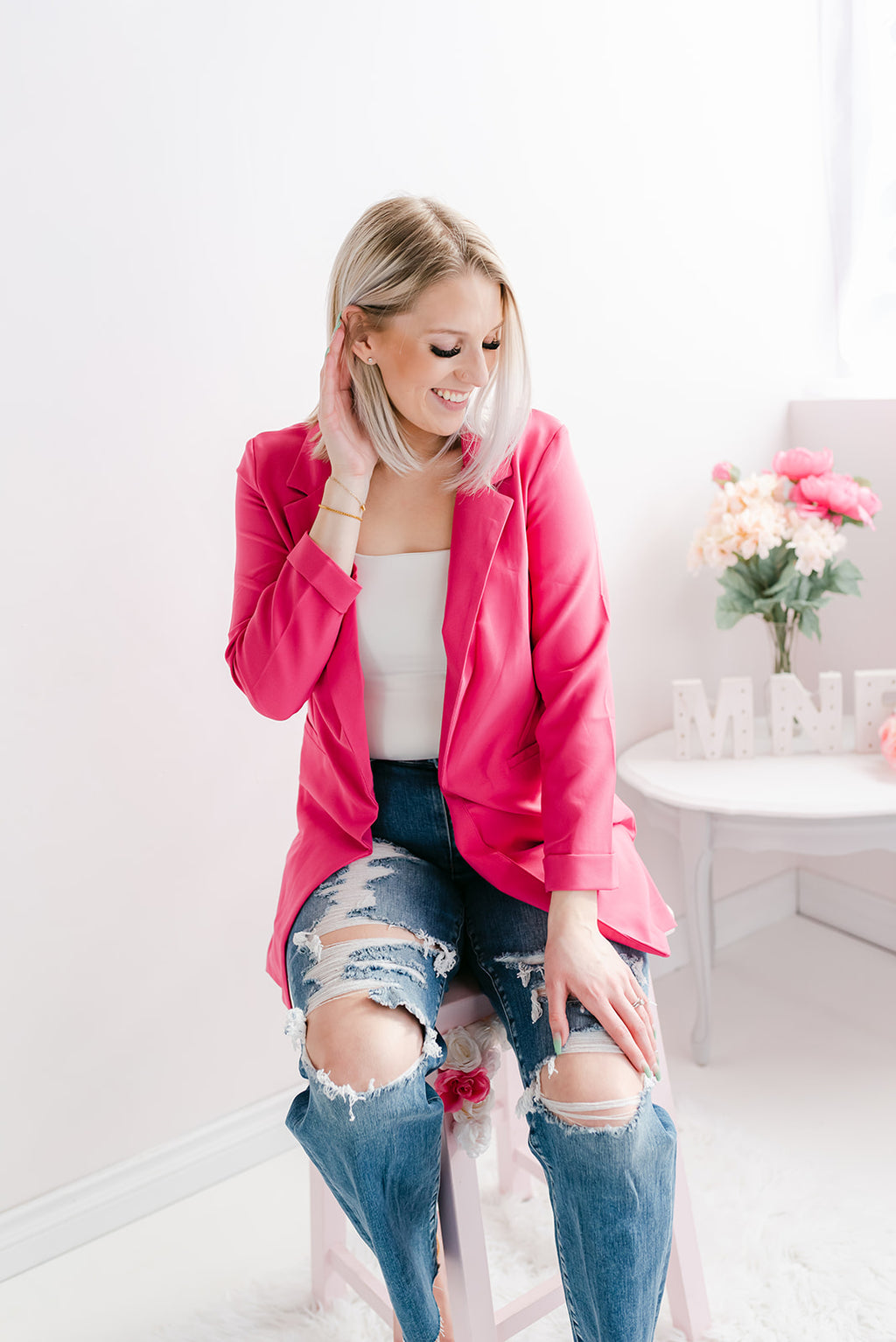 Classic Blazer | Hot Pink - MNR Beauty Boutique