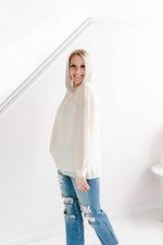 Long Sleeve Blouse | Ivory - MNR Beauty Boutique