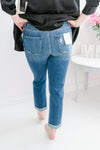 The Nicole High Rise Distressed Cuffed Mom Jean - MNR Beauty Boutique