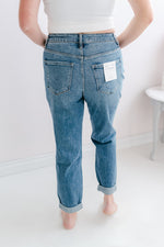The Kayla High Rise Cuffed Mom Jean