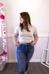Classic Cropped Tee | Bone