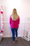 Chunky Knit Sweater | Fuchsia