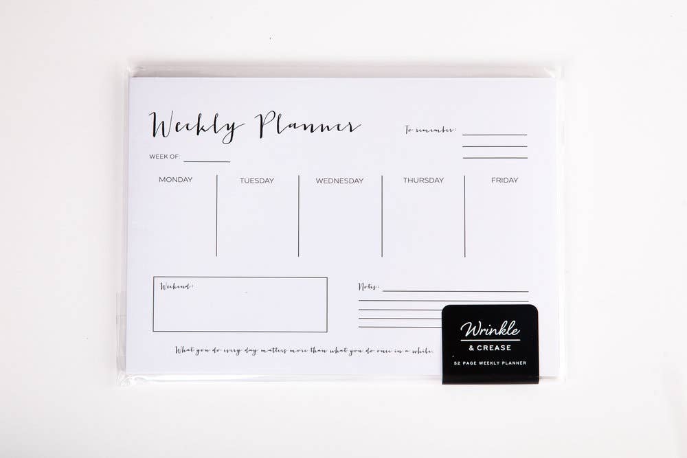 Weekly Planner Notepad - MNR Beauty Boutique