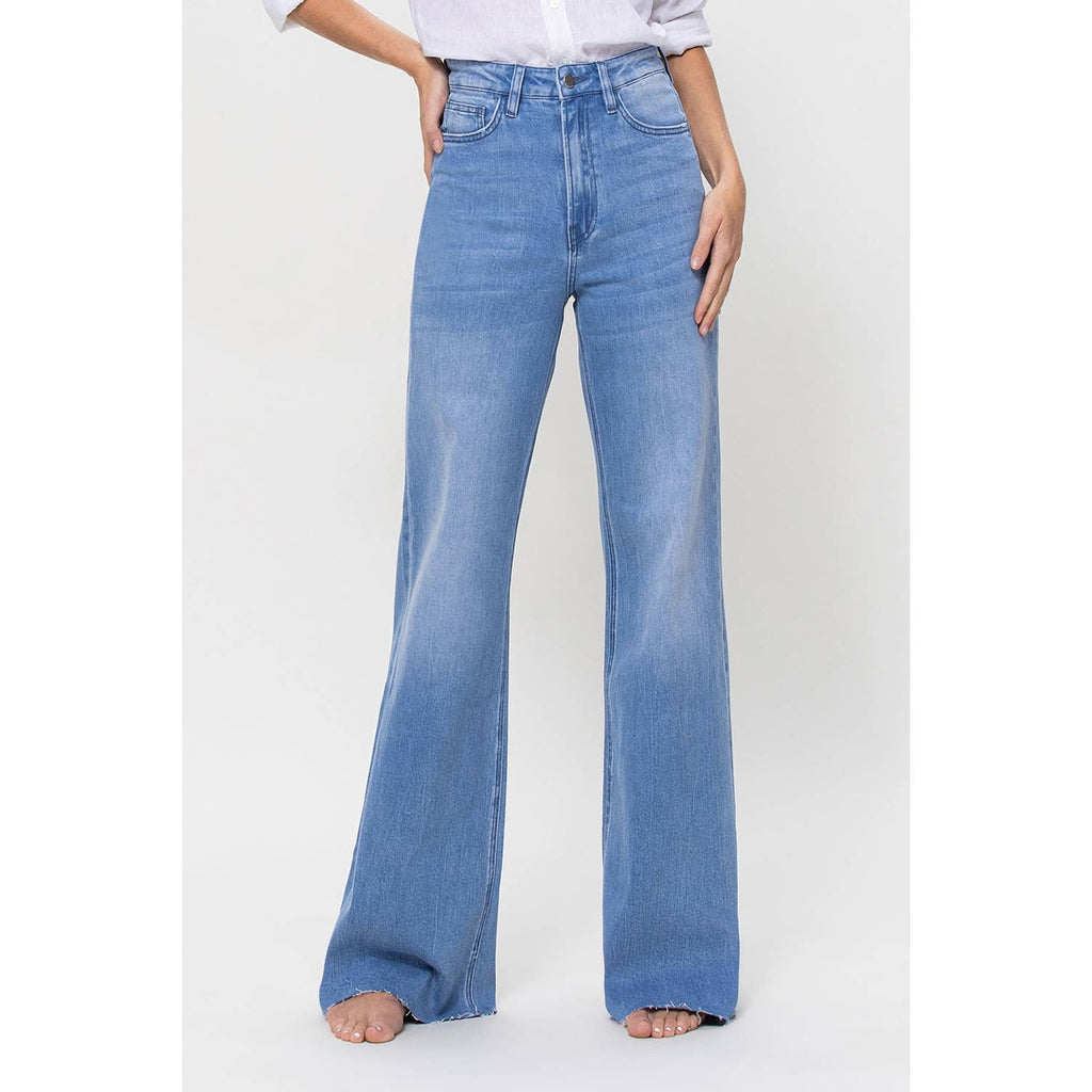 The Rosie Super High Rise Wide Leg Jeans - MNR Beauty Boutique