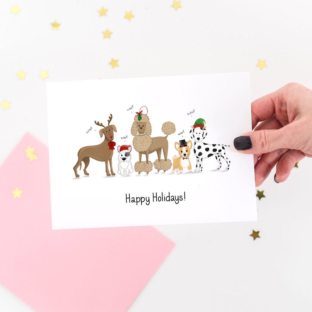 Puppy Christmas Card - MNR Beauty Boutique