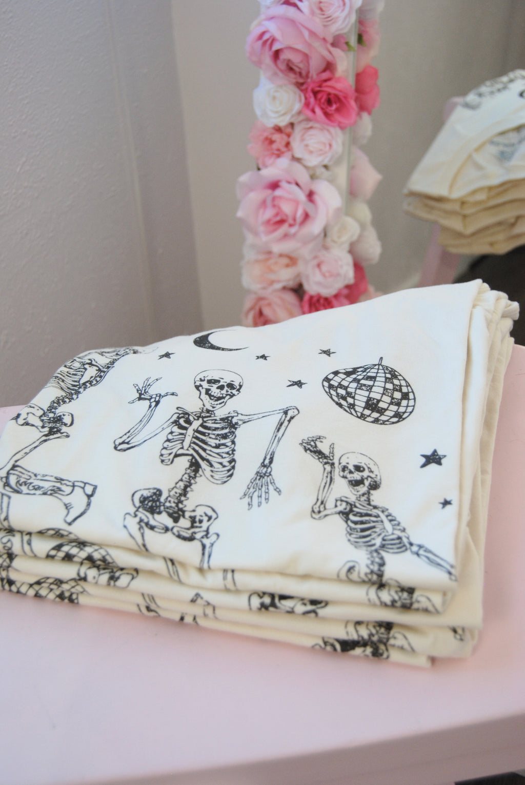 Dancing Cowboy Skeleton Oversized Shirt - MNR Beauty Boutique