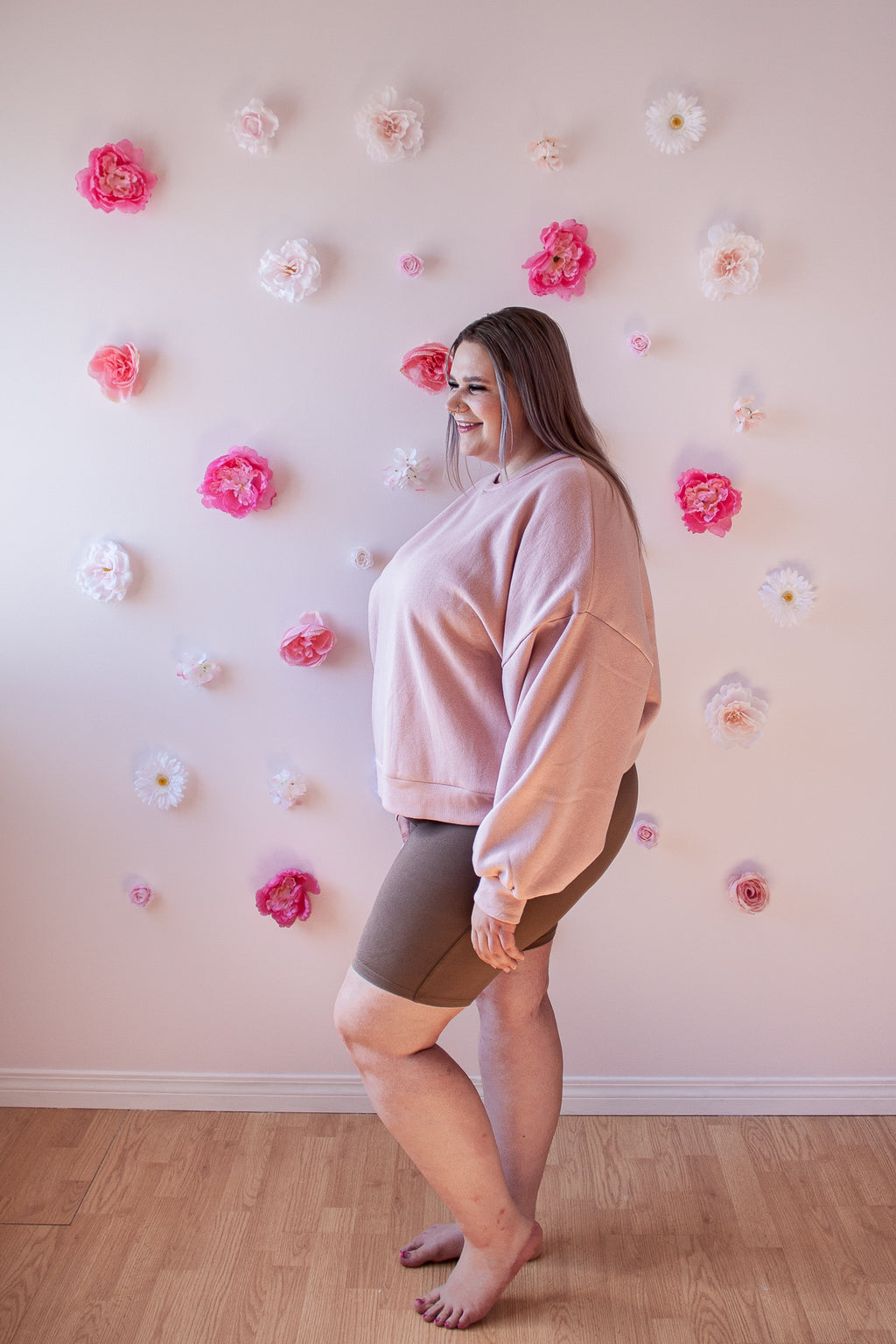 Curvy Coziness Biker Shorts  | Mocha - MNR Beauty Boutique