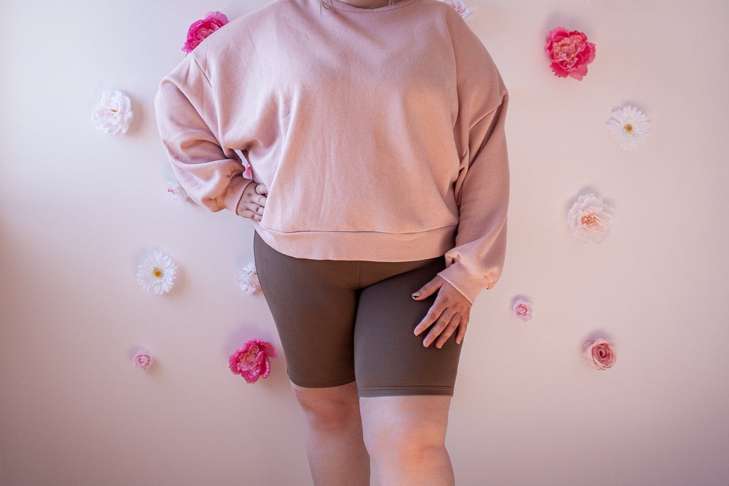 Curvy Coziness Biker Shorts  | Mocha - MNR Beauty Boutique