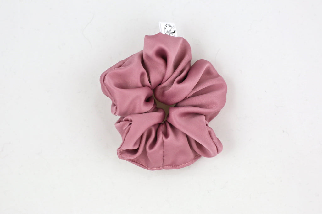 Mauve Satin Mini Scrunchie - MNR Beauty Boutique