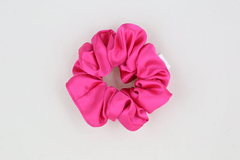 Raspberry Satin Scrunchie - MNR Beauty Boutique
